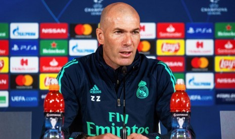 Pelatih Real Madrid, Zinadine Zidane.