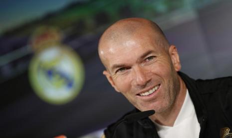 Pelatih Real Madrid, Zinedine Zidane.