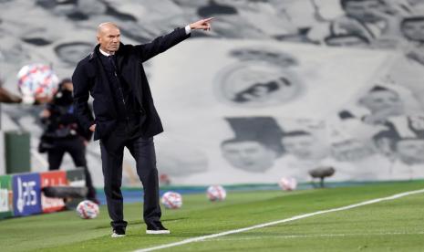 Pelatih Real Madrid, Zinedine Zidane.