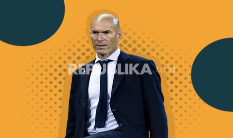 Pelatih Real Madrid Zinedine Zidane.