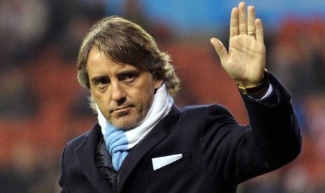 Pelatih Roberto Mancini.