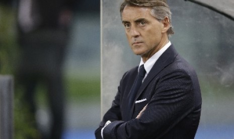 Pelatih Roberto Mancini.