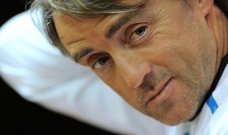 Pelatih Roberto Mancini.