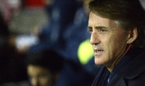 Pelatih Roberto Mancini.