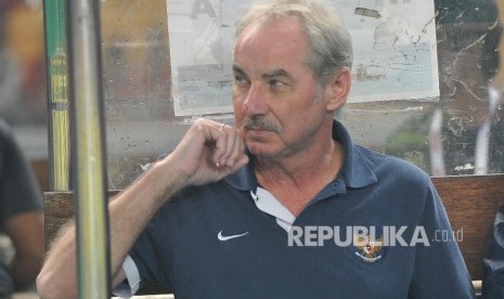 Pelatih timnas Indonesia, Alfred Riedl.