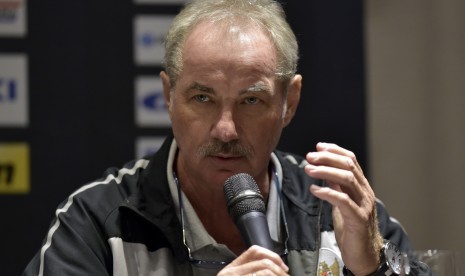 Pelatih Timnas Indonesia Alfred Riedl.