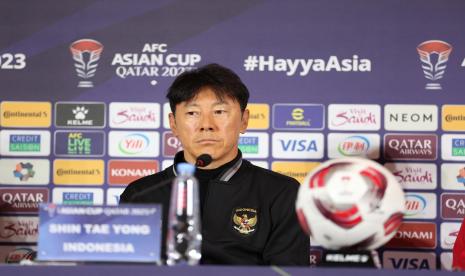 Pelatih timnas Indonesia Shin Tae-yong.