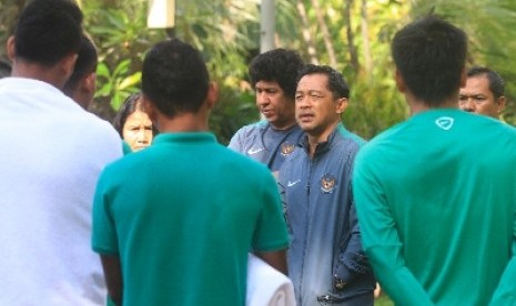 Pelatih timnas Indonesia U-23 Aji Santoso.