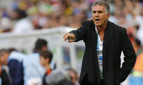 Pelatih timnas Iran, Carlos Queiroz.