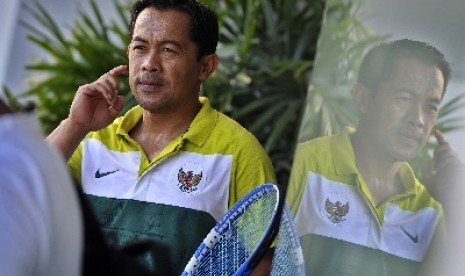 Pelatih timnas U-23, Aji Santoso.