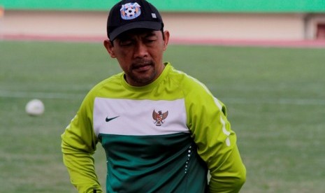 Pelatih timnas U-23, Aji Santoso.