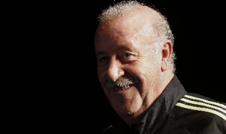 Pelatih Vicente Del Bosque.