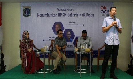 Pelatihan bertajuk Menumbuhkan UMKM Jakarta Naik Kelas yang digelar di Balaikota DKI Jakarta pada Rabu (8/1). 