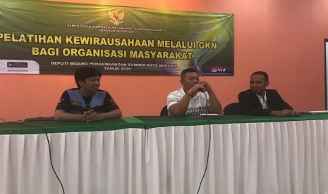 Pelatihan Bidang Kewirausahaan Melalui GKN bagi Organisasi Masyarakat di Bogor, Jawa Barat, Ahad (17/3)