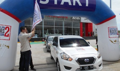 Pelepasan secara simbolis DRE 2 di diler Datsun Nissan di ibu kota Banda Aceh