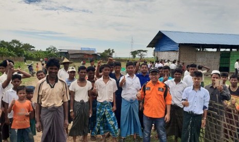 Peletakkan batu pertama pembangunan sekolah di Myanmar,