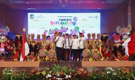 Peluncuran 123 atraksi dalam Banyuwangi Festival 2020 oleh Menteri Pariwisata Wishnutama Kusubandio dan Bupati Banyuwangi Abdullah Azwar Anas, Rabu (8/1) di Jakarta. 