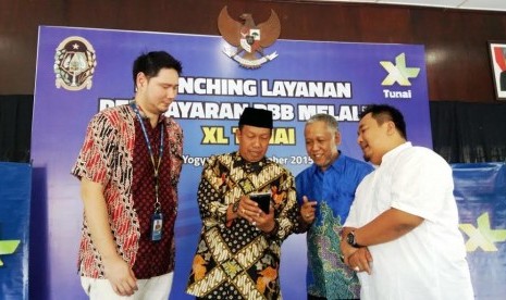 Peluncuran layanan bayar PBB dengan XL Tunai di Yogyakarta