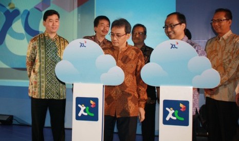 Peluncuran layanan XCloud di Jakarrta.