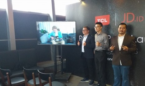 Peluncuran TCL A8 4K Android TV di Jakarta, Jumat (2/8).