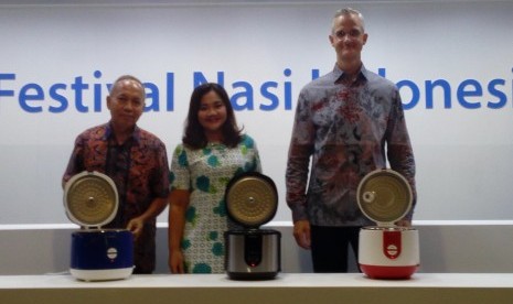 Peluncuran tiga varian rice cooker terbaru dari Philips, Rabu (30/9).