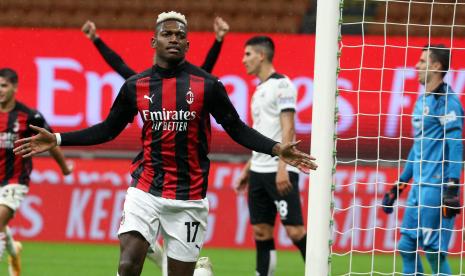 Pemain AC Milan Rafael Leao 