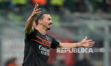 Penyerang AC Milan, Zlatan Ibrahimovic.