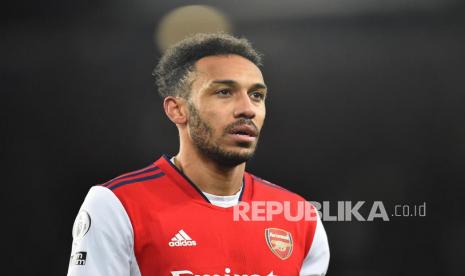 Pierre-Emerick Aubameyang saat masih membela Arsenal.