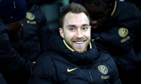 Pemain Inter Milan Christian Eriksen.