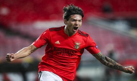 Pemain Benfica Darwin Nunez yang akan membela Liverpool musim depan.