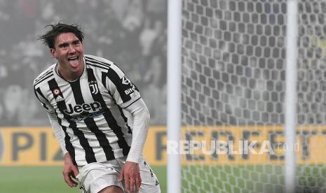 Striker Juventus Dusan Vlahovic.