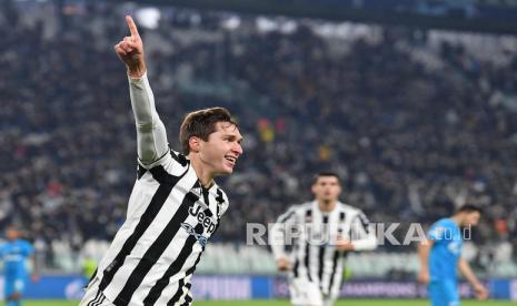 Pemain Juventus Federico Chiesa (ilustrasi). Transfer Chiesa dan Miralem Pjanic diselidiki karena diduga ada praktik pencucian uang dan penggelapan pajak.