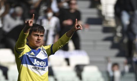 Mantan striker Juventus Paulo Dybala yang kini memperkuat AS Roma.