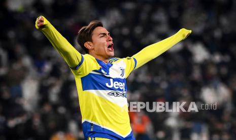 Striker Juventus Paulo Dybala. Dybala akan meninggalkan Juve akhir musim 2021/2022 ini dan berniat membela klub Prancis, Paris Saint-Germain (PSG).