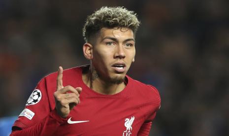 Striker Liverpool Roberto Firmino. Firmino akan bergabung dengan Real Madrid saat berstatus agen bebas pada pertengahan tahun 2023.