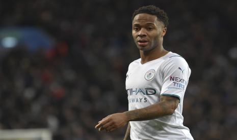 Pemain Manchester City Raheem Sterling jadi incaran Chelsea.