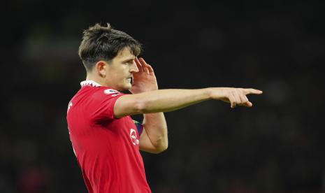 Bek Manchester United (MU), Harry Maguire, yang diincar klub Italia, AC Milan.