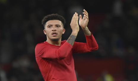 Pemain Manchester United Jadon Sancho.