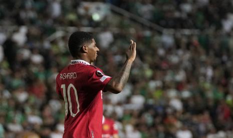 Penyerang Manchester United Marcus Rashford.