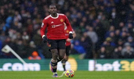 Gelandang Manchester United, Paul Pogba. Pogba diperkirakan akan kembali ke Juventus musim depan.