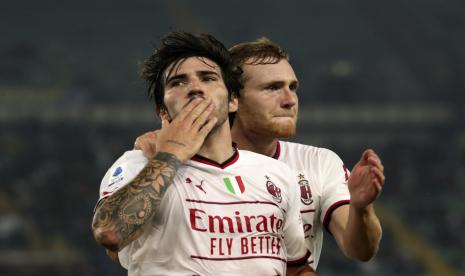 Sandro Tonali ketika masih berseragam AC Milan.