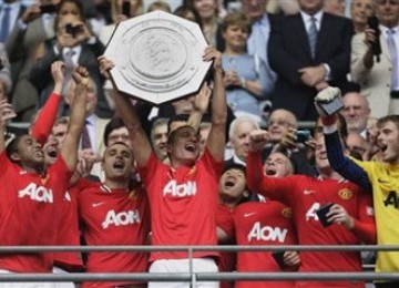 Pemain MU raih Trofi Community Shield