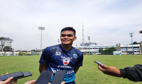 Pemain Persib Bandung, Rachmat Irianto, di Stadion Sidolig, Kota Bandung, Senin (27/6/2022). 