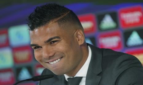 Eks gelandang Real Madrid yang akan membela Manchester United (MU) Casemiro.