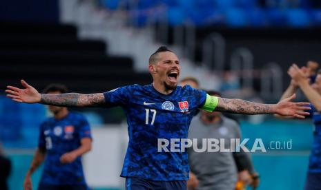 Kapten timnas Slovakia Marek Hamsik.