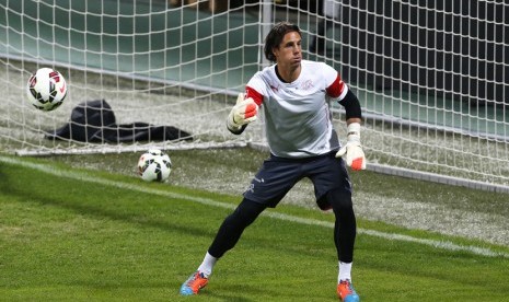 Pemain Swiss Yann Sommer  