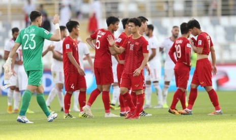 Pemain Timnas Vietnam di ajang Piala Asia 2019. 