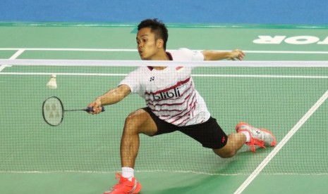 Pemain tunggal putra Indonesia, Anthony Sinisuka Ginting