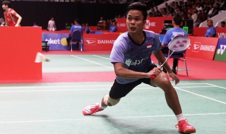 Pemain tunggal putra Indonesia, Anthony Sinisuka Ginting