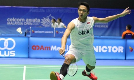 Pemain tunggal putra Indonesia, Jonatan Christie.